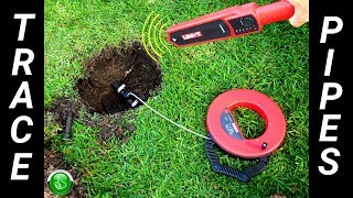 Easily Trace Find Buried Water Sewer Lines amp Electrical Pipes [upl. by Aniraad]