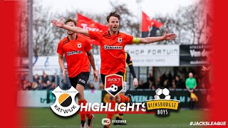 TOPDUEL tussen nummer 2 en 3 met PRACHTIG DOELPUNT  VV Katwijk vs Rijnsburgse Boys  Jacks League [upl. by Gayleen]