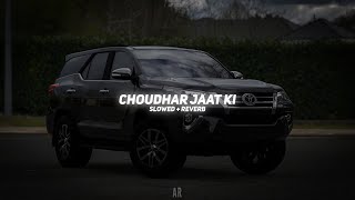 Choudhar Jaat Ki Slowed  Reverb  Raju Punjabi  BARATO NATION [upl. by Lain]