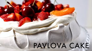 PAVLOVA CAKE  meringue cake recipe [upl. by Opportina]