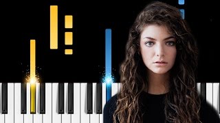 Lorde  Liability  EASY Piano Tutorial [upl. by O'Malley]