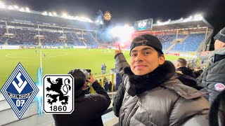 3LIGA ist VERRÜCKT🔥🤩Pyroshow💥  SV WALDHOF MANNHEIM 07 vs TSV MÜNCHEN 1860  Stadionvlog [upl. by Hayikaz437]