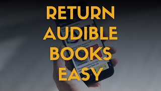 How to Return an Audible Book in 2024 Tutorial [upl. by Ahsetel838]