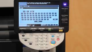 Konica Minolta  How to add a fax number [upl. by Merrili]