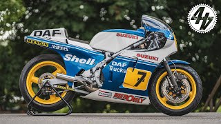 Riding Barry Sheenes RG500 at Cadwell Park [upl. by Lim]