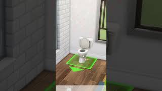 Base Game Family Bathroom  The Sims 4 Room Build Shorts [upl. by Fabri]