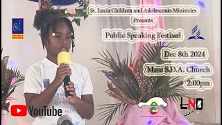 Saint Lucia Children And Adolescents Ministries Public Speaking Festival [upl. by Ainaj280]