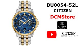 BU005452L Citizen Calendrier Moonphase Blue Dial [upl. by Ralyat]