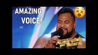 Strongest Man On Earth Eddie Williams SHOCKS With A Singing Audition  Australias Got Talent 2019 [upl. by Anairam]