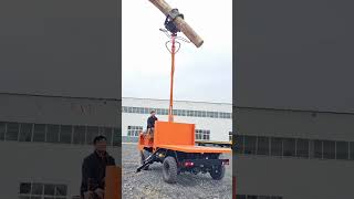 Rotating wood grabber vehicle grabber fourwheel drive agricultural vehicle dump truck one [upl. by Eseer]