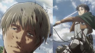 Levi Kills His First Titan Attack on Titan  OVA DUB [upl. by Joan]