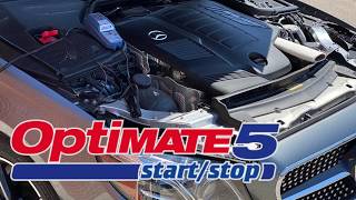 OptiMate 5 START STOP EN How to charge your Mercedes Benz battery [upl. by Friedrich]