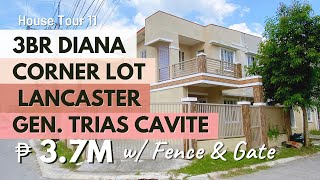 House Tour 11  3BR Corner Diana House amp Lot for Sale  Lancaster New City General Trias Cavite RFO [upl. by Medwin]