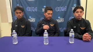 2024 CCAA Mens Soccer Tournament  Cal State Dominguez Hills press conference [upl. by Ennovyhs]