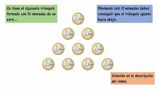 Juego de ingenio con monedas  Invertir el triángulo [upl. by Ggerc916]