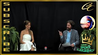 Jennifer Lawrence with Zach Galifanikis on Between 2 Ferns insults him Comedic Roasting [upl. by Tamara]