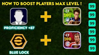 HOW TO BOOST FREE PLAYERS MAX LEVEL  EFOOTBALL 2024 MOBILE [upl. by Osicnarf379]