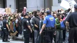 WALL STREET EXECUTIVES DRINKING CHAMPAGNE DURING OCCUPY WALL STREET PROTESTmp4 [upl. by Lubbi]