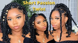 DIY Short Passion Twist  EASY StepByStep Tutorial  TWO METHODS No Crochet amp Crochet  Chev B [upl. by Rehoptsirhc]