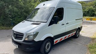 COMPRESSOR amp ELECTRICS 201616 REG MERCEDESBENZ SPRINTER 313 CDI 22 DIESEL WORKSHOP VAN NO VAT [upl. by Joel]