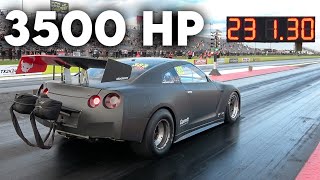 3500 HP Nissan GTR Runs INSANE 6s 14 Mile At TX2K24 Finals [upl. by Neroled465]