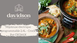 Mijoteuse électrique programmable 24L  Crock Pot CSC061X [upl. by Noirod]