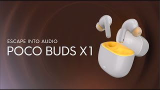 Introducing the POCO Buds X1  Available on Flipkart [upl. by Nadirehs]