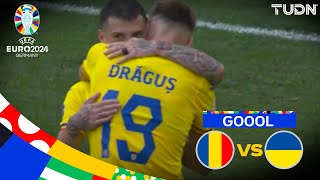 ¡Ya es goleada ¡DRAGUS hace el tercero Rumania 30 Ucrania  UEFA EURO 2024  J1  TUDN [upl. by Doownelg]