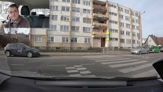 Regitra exam checkpoints Kaunas 2022 One way traffic Part2 2 [upl. by Berwick]