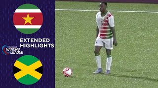 Suriname vs Jamaica Extended Highlights  CONCACAF NATIONS LEAGUE  CBS Sports Golazo [upl. by Clute]