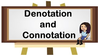 Denotation and Connotation  English  English 46  Teacher Beth Class TV [upl. by Labors266]