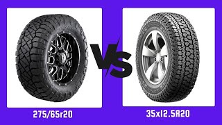 Tire Size 27565R20 vs 35x125R20 [upl. by Shorter]