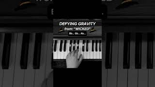 quotDefying Gravityquot Piano Tutorial  Easy  from Wicked the Musical [upl. by Mayrim398]