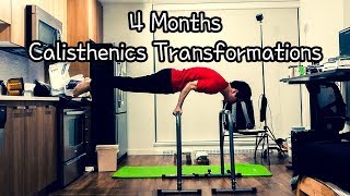 Realistic 4 Month Calisthenics Transformations  Bodyweight Fitness Reddit Recommended Routine [upl. by Vassaux]