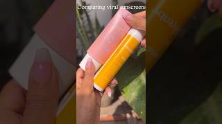 Dotampkey watermelon sunscreen Vs Aqualogica vitamin C Glowy Dewy sunscreen [upl. by Kandace]