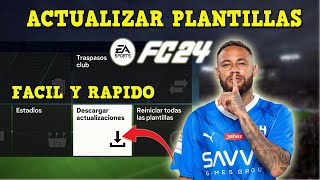 COMO ACTUALIZAR PLANTILLAS EN EA SPORTS FC 24  DESCARGAR ACTUALIZACIONES FIFA 24 [upl. by Ramunni]