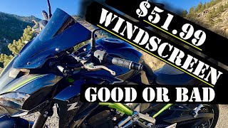 Installing New Windscreen amp Test Ride Z900 Kawasaki [upl. by Ramej]