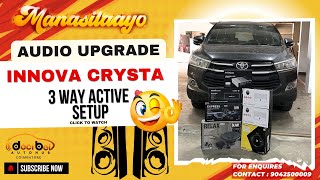 3 WAY ACTIVE SETUP FOR INNOVA CRYSTA WITH BLAM amp NAKAMICHI caraudiofabrication carlover innova [upl. by Aleahpar]