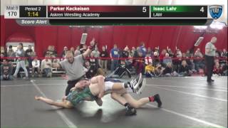 170 Parker Keckeisen Askren Wrestling Academy vs Isaac Lahr LAW 6475883104 [upl. by Deina503]