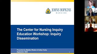 Center for Nursing Inquiry  Dissemination [upl. by Bornstein767]