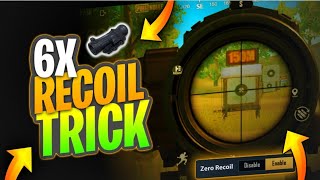 🔥6X Scope Recoil Control Sensitivity Settings PUBG Mobile  Recoil Control IN PUBG [upl. by Aanas28]