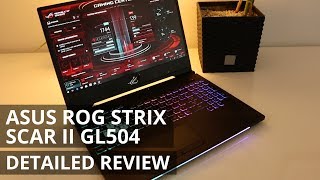 ASUS ROG STRIX SCAR II GL504  DETAILED REVIEW  144Hz Gaming laptop [upl. by Niroht]