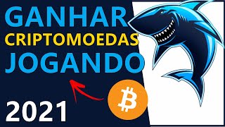 GANHAR BITCOIN JOGANDO  SHARKOIN [upl. by Zetta147]