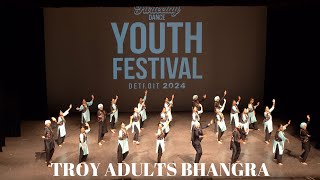 Troy Adults Bhangra  Furteelay Dance Youth Festival 2024 Balcony View [upl. by Casie855]