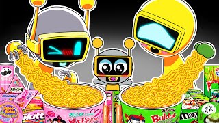 Convenience Store Food Mukbang With Sprunki Family  Funbot Vs Gold  Incredibox Sprunki Animation [upl. by Latsryc]