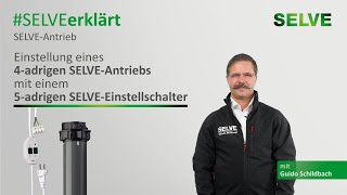 SELVE erklärt Einstellung eines 4adrigen SELVEAntriebs mit einem 5adrigen SELVEEinstellschalter [upl. by Marjana]