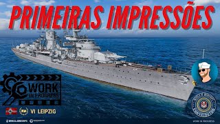 Novo Cruzador Alemão Leipzig  Primeiras Impressões  O que Esperar Dele World of Warships [upl. by Anahsar806]