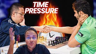 Wei Yi vs Vidit Gujrathi  A tale of time pressure  Global Chess League [upl. by Arihaz]