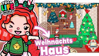 ICH RICHTE MEIN WEIHNACHTSHAUS EIN in TOCA BOCA XMas Speed Build in Toca Life World [upl. by Mitchell383]