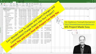 Update and Insert Changes Into Your Project MS Project Made Easy Tutorial 8 [upl. by Auehsoj]